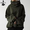 Moda Donna Casual Primavera Autunno Tinta Unita Stampa Manica Lunga Collo Alto Bluse & Camicie