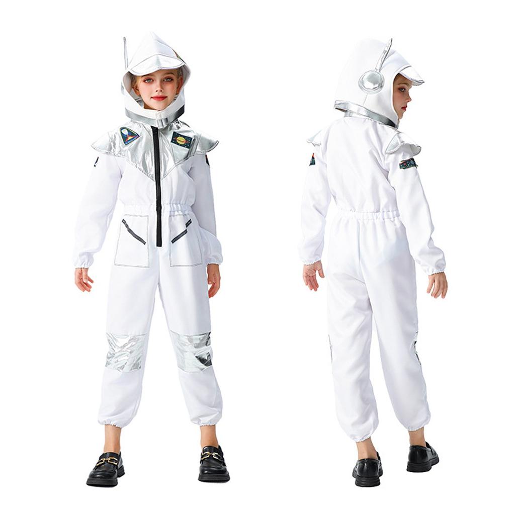 Kids Fashion Halloween Astronaut Costume Space Suit Jumpsuit