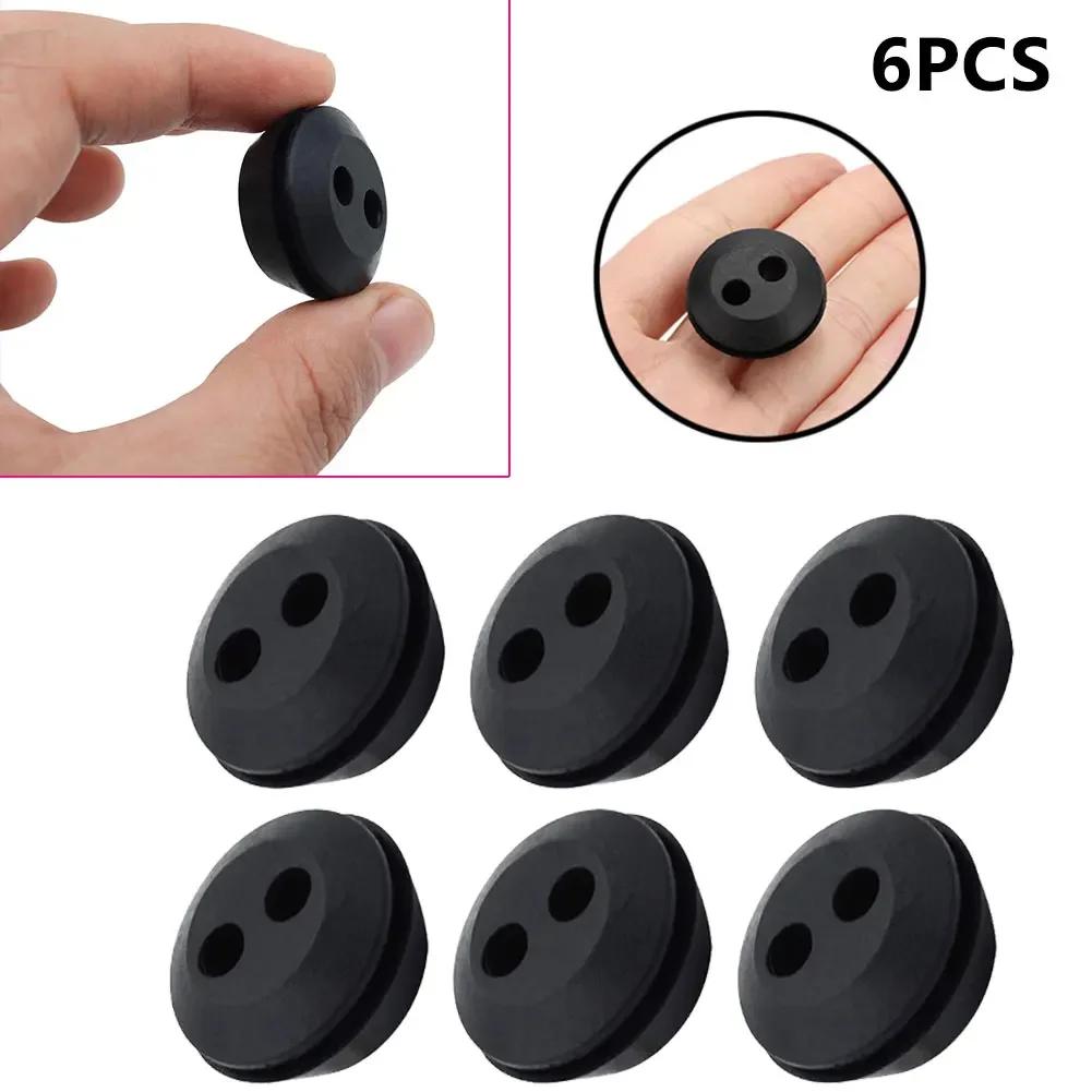 6pcs Rubber Grommet 2Holes Fuel Tank Seal Grommet Fuel Tank Rubber Grommet For Hedge Trimmer Brush Cutters Garden Tools China Mainland