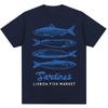Funny Fish Market Print T-shirt Kawaii Fashion Men Women Harajuku High Quality T Shirts Loose Cotton Casual Summer T Shirt