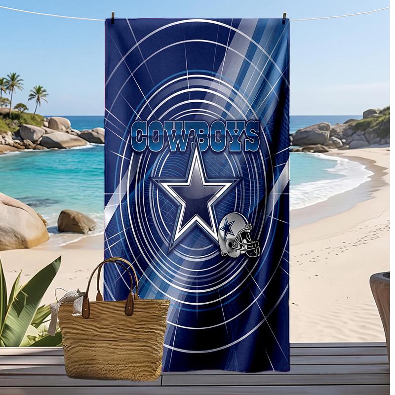 Asciugamano da Spiaggia Stampa Dallas Cowboys Morbido Portatile Asciugatura Rapida?Asciugamano Asciutto Per Piscina Vacanza Estiva Sport all'Aperto