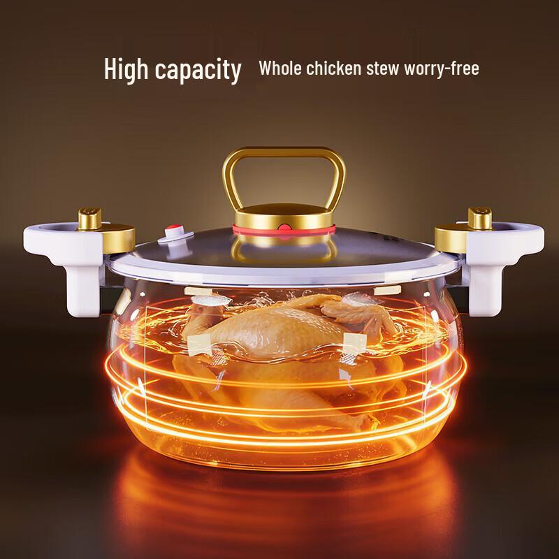 TIBORANG 304 Stainless Steel Micro Pressure Soup Pot