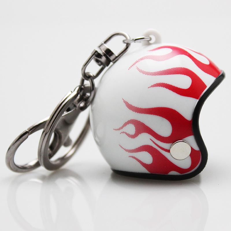 Colorful Exquisite Helmet Keychain & Bag Pendant with Wind-Breaking Duck Head