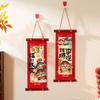 1 Pair Cartoon Pattern Spring Festival Couplet Blessing Words Wall Pendant  Office