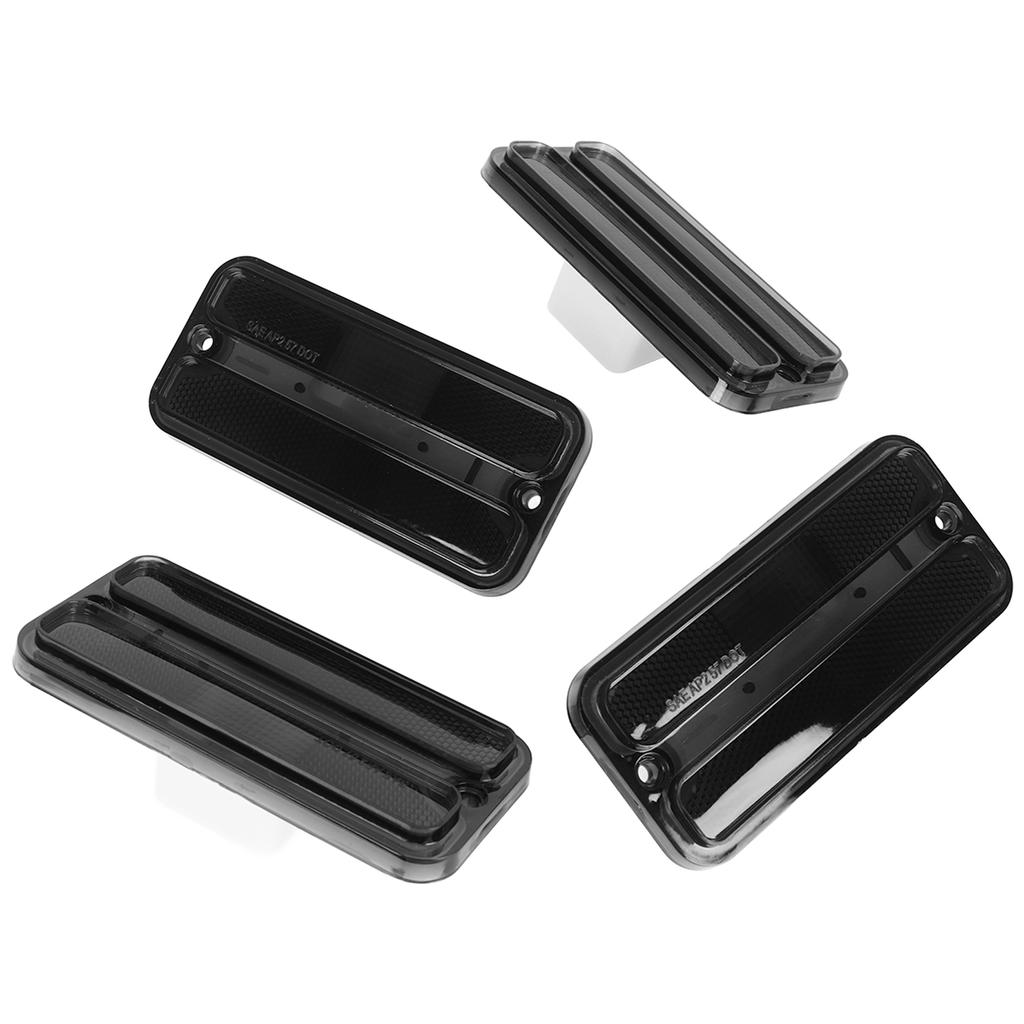 Front Rear Side Marker Light Set 0849?520 Indicator Lamp Set Replacement for Chevy G?Series Van