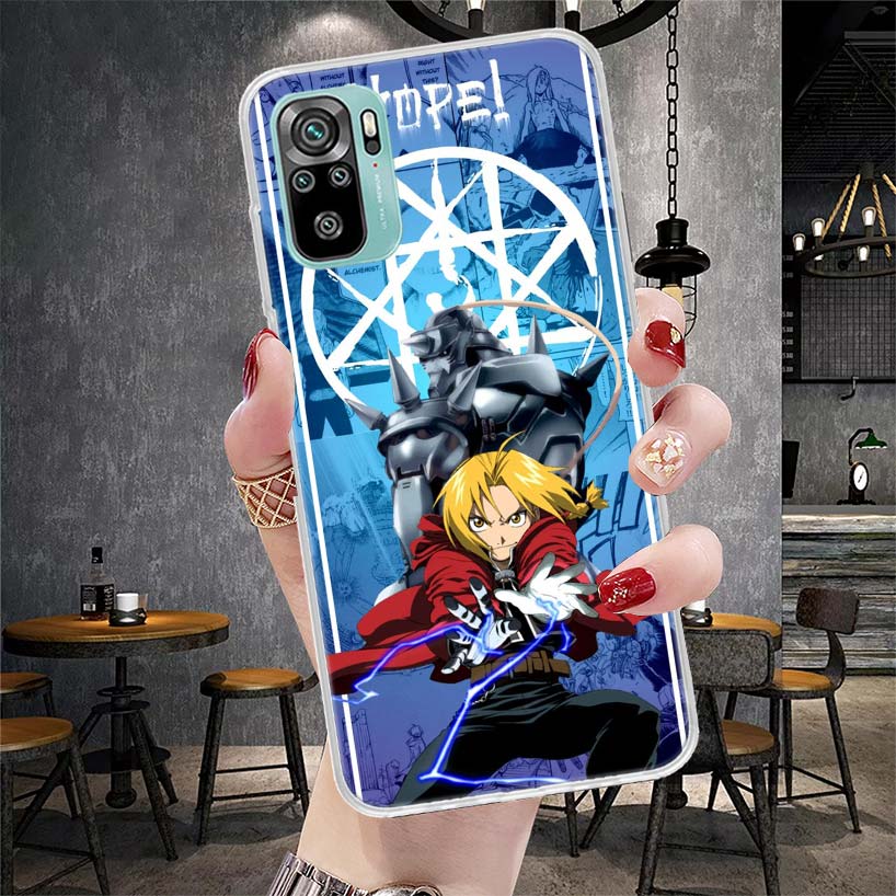 Fullmetal Alchemist Anime Soft Phone Case For Xiaomi Redmi Note 15 14 14S 13 12 Pro Plus 12S 11 11S 11E 10 10S 11T 5G Fundas Coq