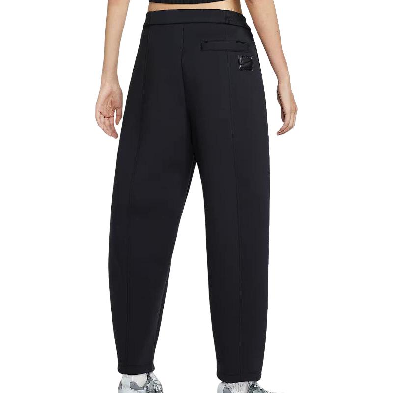 Nike Pantaloni Larghi da Donna in Pile Moderno a Vita Media Neri HV1965-010