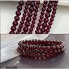 Imitation Garnet Glass Beads, Wine Red Round Loose Beads for DIY Jewelry Accessories