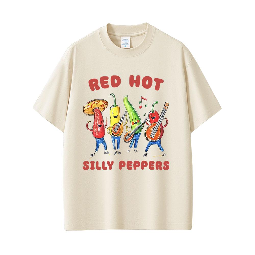 

Red Hot Silly Peppers Funny Meme T Shirt Unisex Women Vintage Gothic Metal Rock Short Sleeve Tshirt Male Casual Oversized Tshirts 4XL