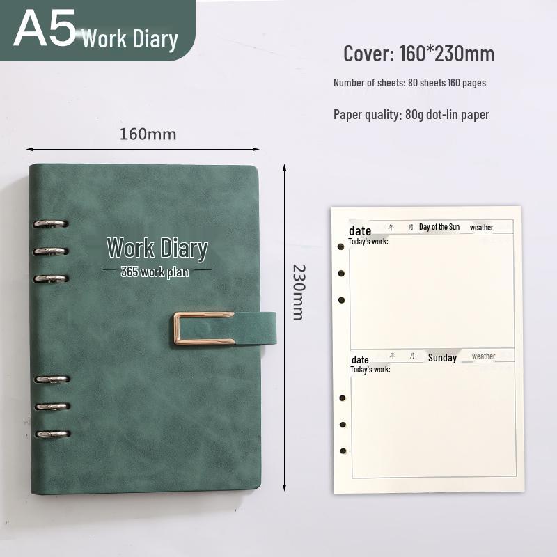 A4 Work Log & Meeting Minutes Book with Custom Printing for Office or Construction Use