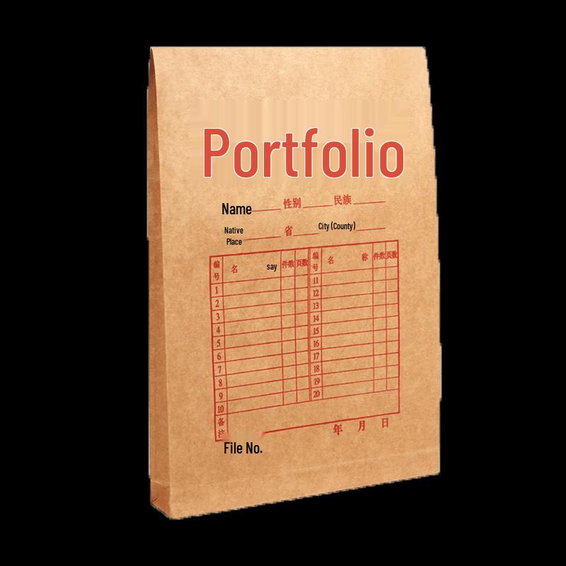 Kraft Paper A4/A3 Document File Bags