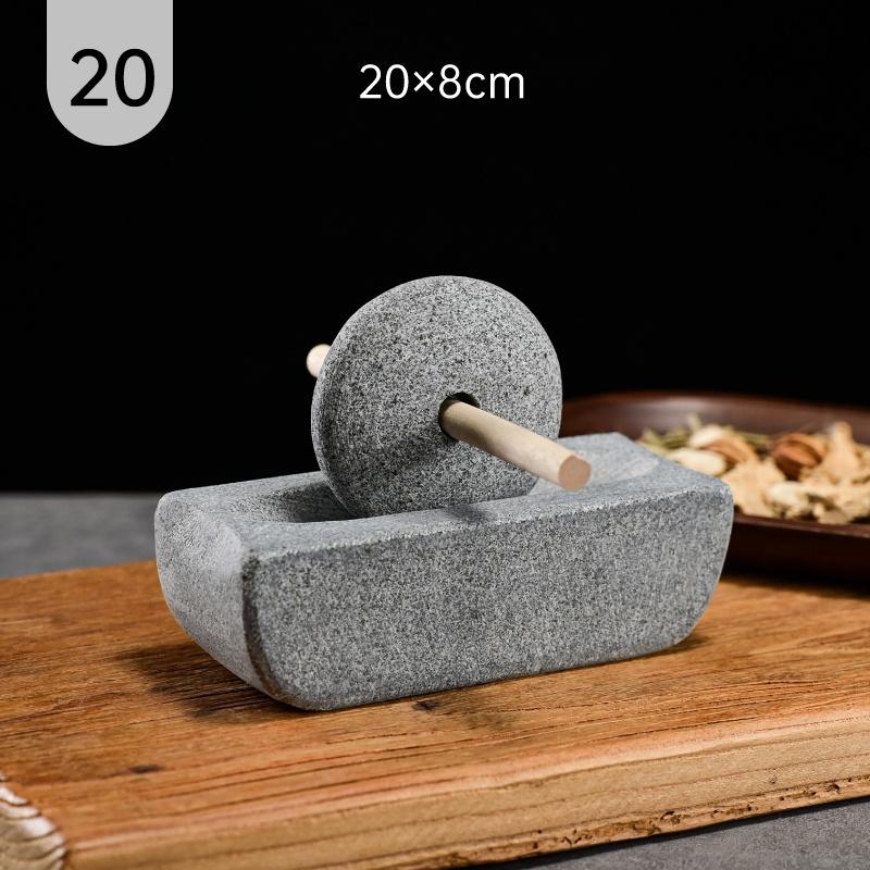 Home Chinesischen Stil Mühle Grinder Set Brecher Roller Tee Tablett Gewürz Mühlen Traditionelle Chinesische Medizin Schleifen Maschine Dekor