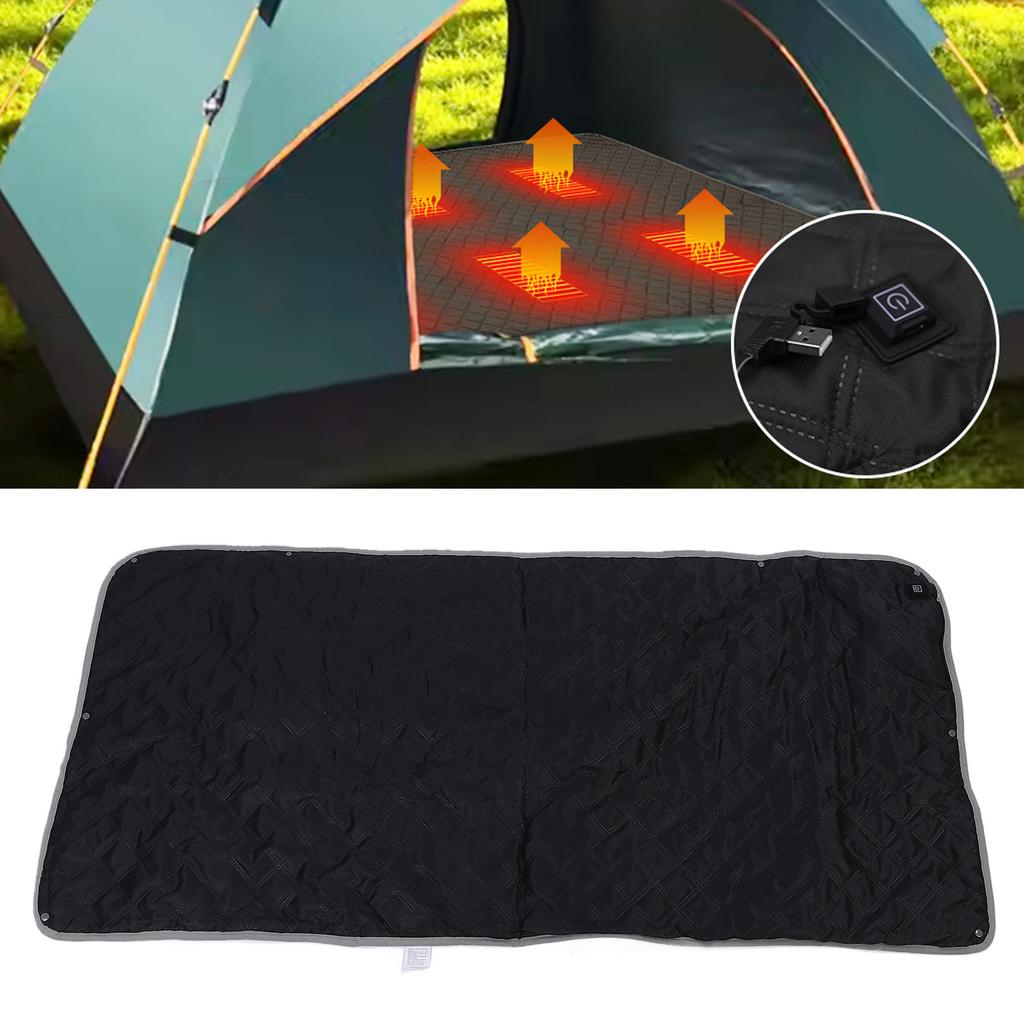 Heated Blanket Water Proof   Heating Comfortable Fleece Portable Heated Mat for Camping Picnic