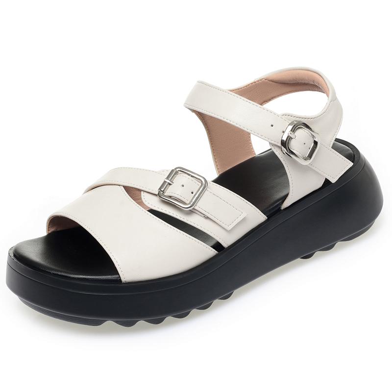 Fashion AIYUQI Women's Sandals 2025 New Platform Non-slip Roman Female Sandals Large-size Summer Beach Shoes For Women