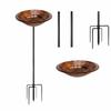 Rust-Proof Bird Bath Bowl Easy To Clean Patio Yard Lawn Decor Bird Feeding Bowl  Home Garden