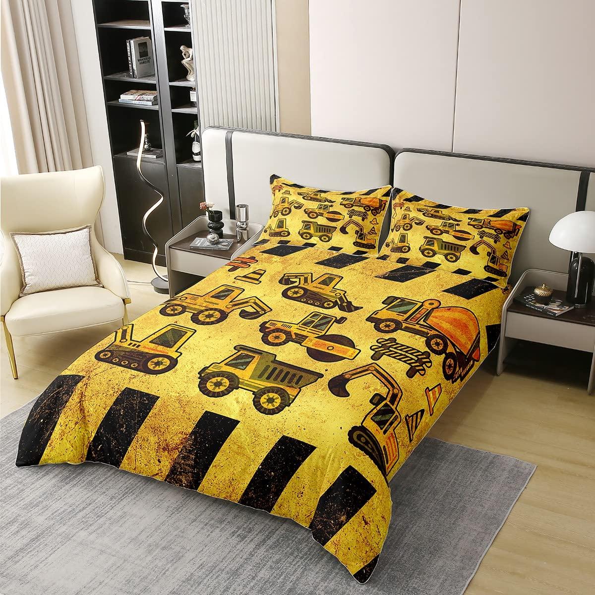 

Young Boys Tractor Soft Duvet Cover Set Gren Tractors Tens Bedrom Decor Soft Beding Set Gren Heavy Machinery Vehicles Warm Comforter Covers 135*200cm Eu-Single