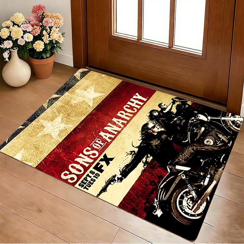 Sons Anarchy Living Room Non-Slip Area Rug Soft Carpet for Bedroom Game Playroom Sofa Office Home Decor Doormat Christmas Gift C921125