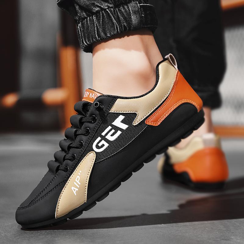 Мужская нескользящая износостойкая модная дышащая обувь с сеткой для спорта и отдыха — фото 4