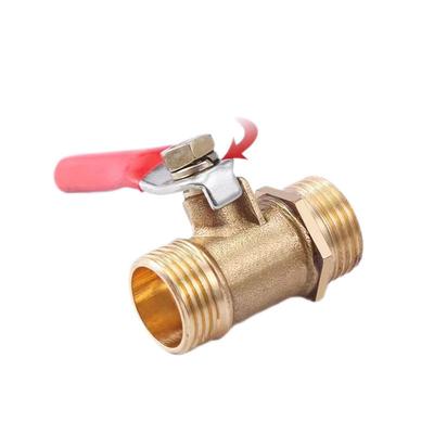 1/8" 1/4'' 3/8'' 1/2'' Brass Small Ball Valve Female/Male Thread Brass Valve Connector Joint Copper Pipe Fitting Coupler Adapter