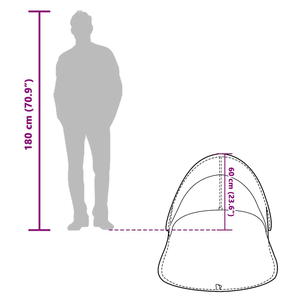 Pop Up Beach Tent Grey