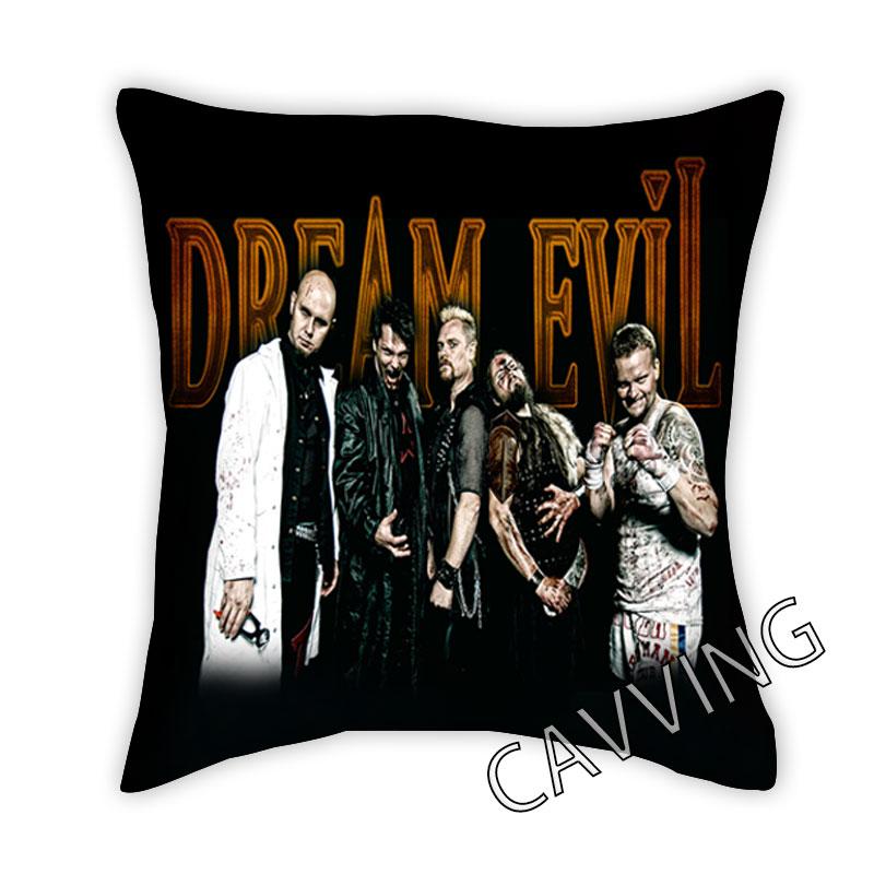 

Dream Evil Band 3D-печатный полиэстер Декоративные наволочки Бросить Подушка Чехол Квадратная молния Наволочки Фанаты Подарки