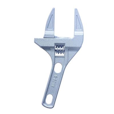 Juego de llaves de apertura grande y vástago corto de aleación de aluminio con agarre ajustable, herramienta de reparación para baños