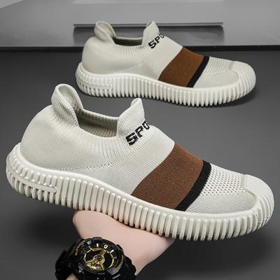 Fashion Men Casual Sport Running Sneakers Flying Woven Shoes Fashion Trend Board Shoes Comfort Skateboard Shoes Tenis Masculino