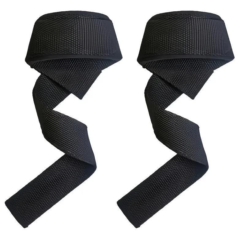 1Pair Non-slip Strap Gym Dumbbell Workout Weights Lifting Straps Crossfit Fitness Equipment Wrist Wrap Lift Exercise Training 1