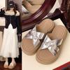 Wear Fairy Style with Platform 2025 Cool Slippers Skirt New Female Summer Beach Sandals Fashion One-word Slippers