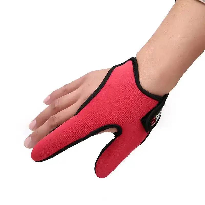 

Перчатка для рыбалки с двумя пальцами, противоскользящая, защищающая руки от удушения One Size