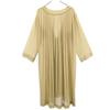 AMERI UNDRESSED Long Sleeve Sheer One Piece Beige Women Used