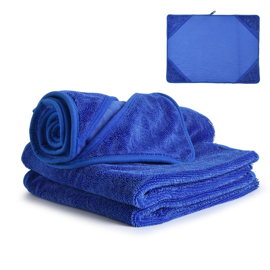 TARO WORKS Pull Microfiber Car Wash Super Cleaning and Wiping 1 Wiping Cloth! Towel, Absorbent, Cloth, Dryer-Friendly, 60x80cm, Piece, Blue,