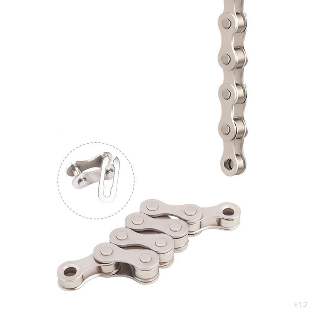 Carbon Steel 9 Single Bike Chain High Strength Road Mountain Folding Half Hollow Chains Replacement