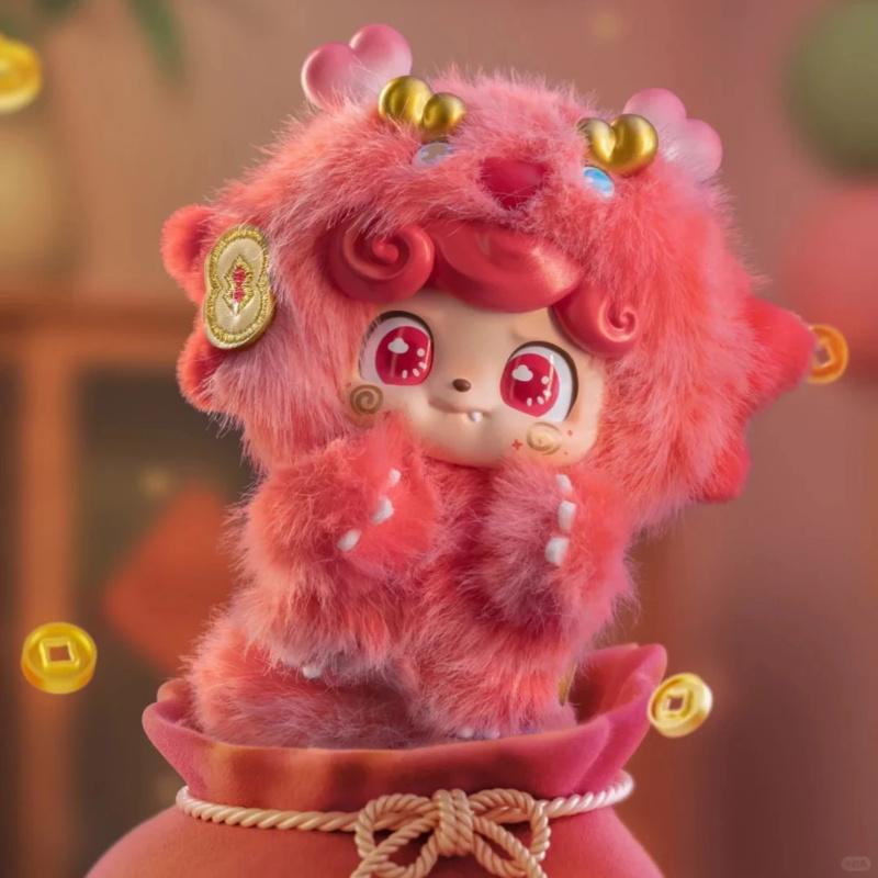 Q.Kid Good Fortune Series Blind Box Caixa Caja Cute Dolls Girls Boys Gift Mystery Box Bag Pendant