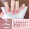 CS Waterproof No-Cure Gel Nail Wraps, Full Cover Spring & Summer Blend & Contrast Color Nail Stickers, Nail Patch Films