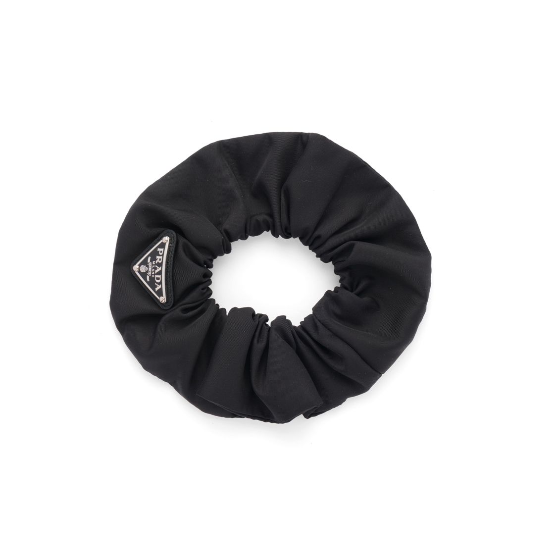 

Prada Re-Nylon Black Nylon Fabric Hair Tie Unisex Accessories 1IF015-2DMI-F0002 Basic Packaging-Box Not Included,Black