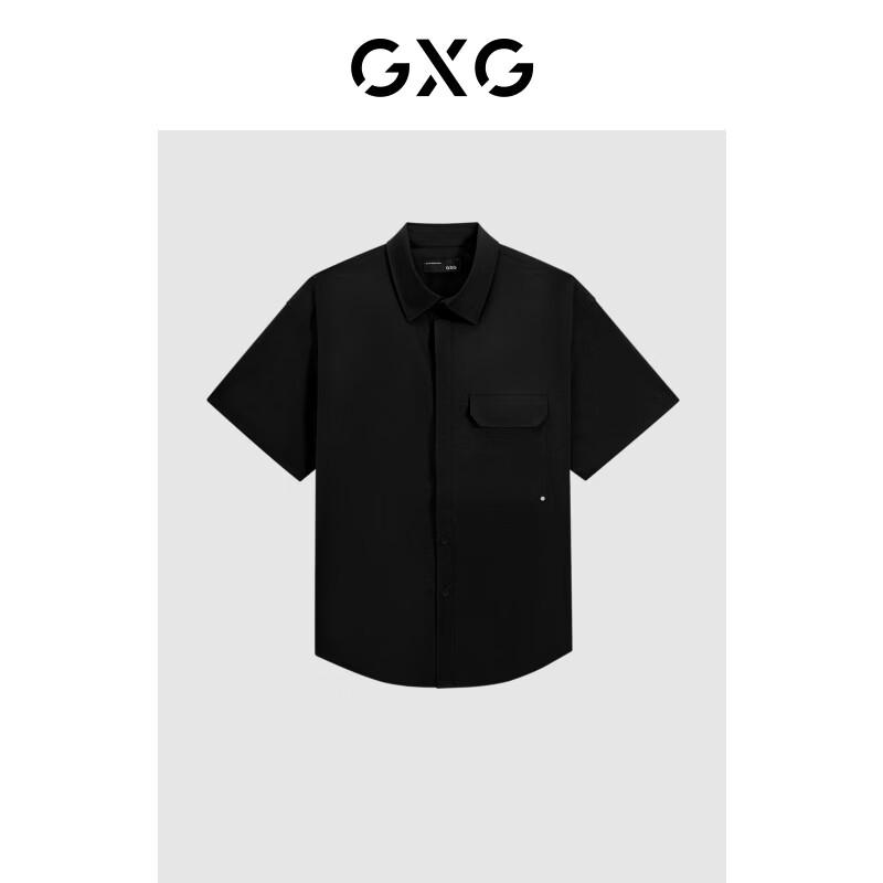 GXG Men s Loose Fit Lapel Short-Sleeve Shirt XL