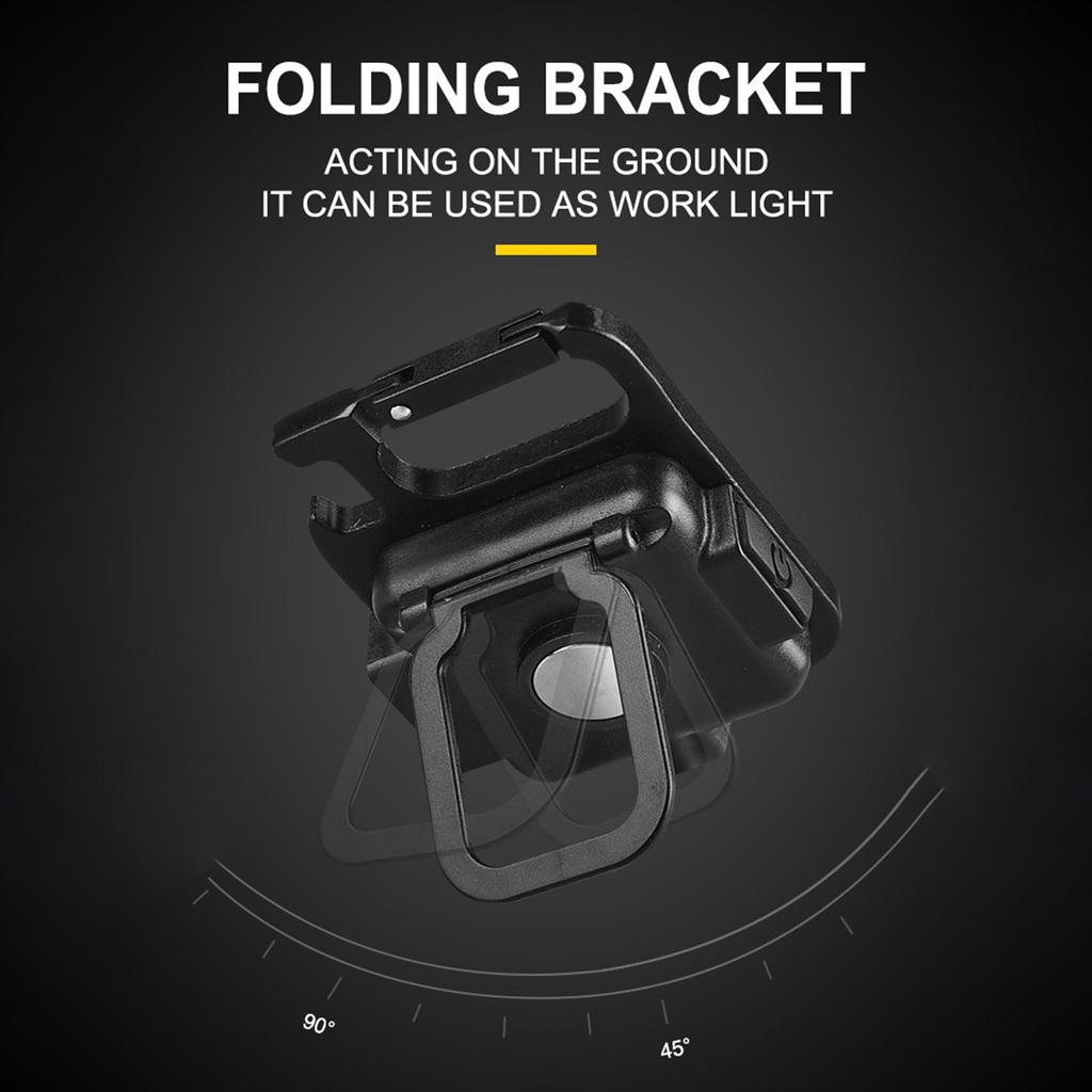Mini Portable Keychain Light Multi function COB Camping Lantern Magnetic Suction Lock Hook Bottle Opener Fast Charging