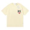 RHUDE Poker Print Cotton T-Shirt Men Women High Street Casual Top Everyday Wear