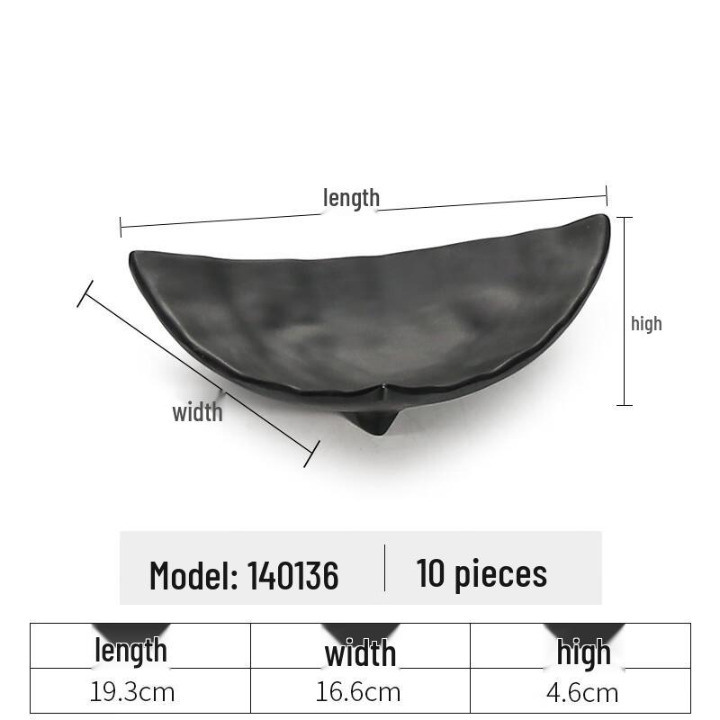 Japanese Style Melamine Side Dish Plate 10-Piece Pack