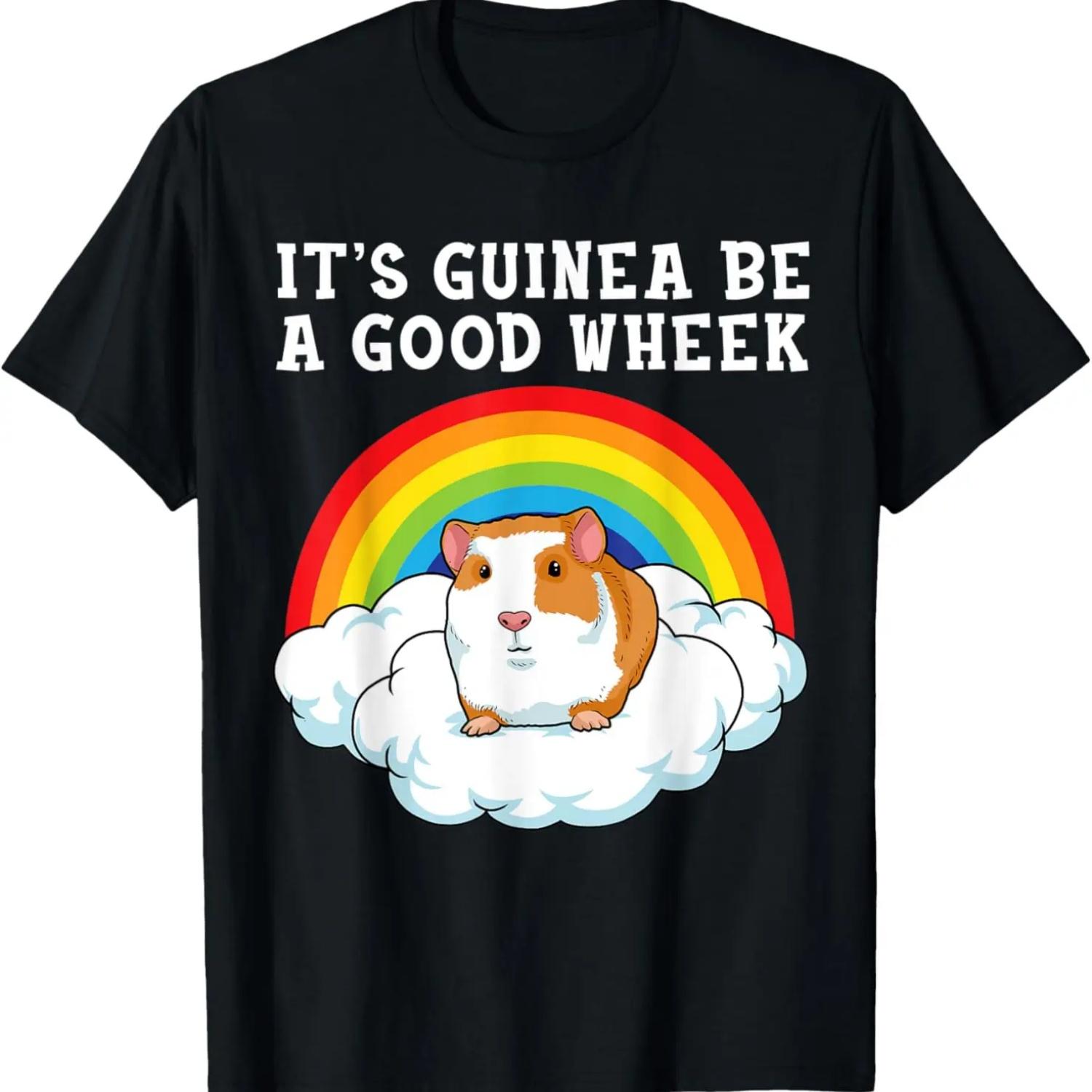 Guinea Pig Shirt For Women & Men Guinea Pig Gift Kids Wheek T-Shirt S чёрный