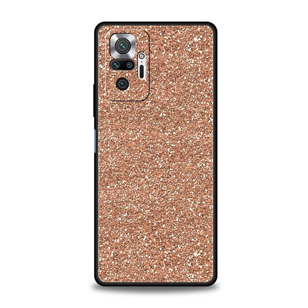 Phone Case Cover for Redmi 14C 10C Note 15 14 13 12 10 11 Pro Plus K40 5G Soft TPU Shockproof Fundas Shell Pink Glitter Capa Bag