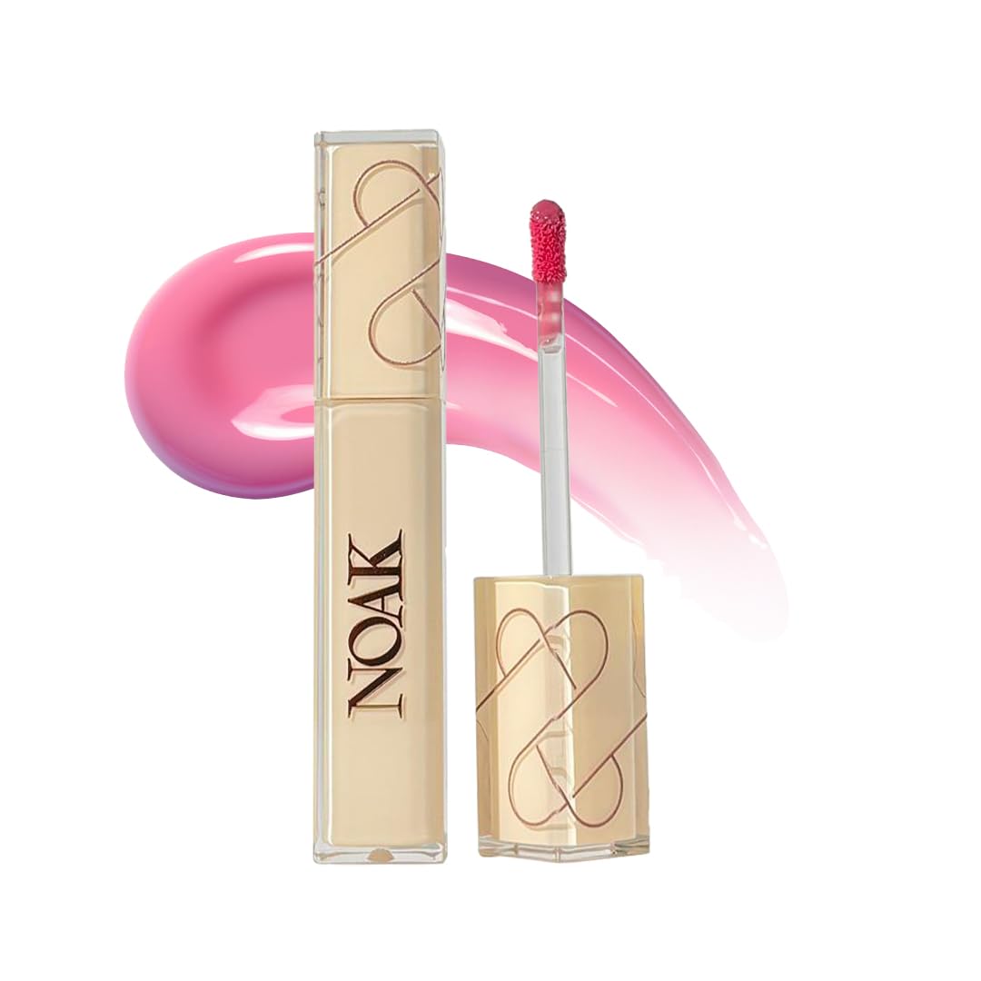 

Noak Glass Shine Lip Gloss for Women | Hydrating & Non-Sticky Formula | High-Shine Glass Finish | Long-Lasting Comfort & Nourishment | 2ml (Petal