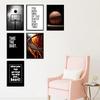 Basketball Canvas Wall Art Pirational Sport Theme Painting Picture Wall Decor Black White Basketball Motivational Quotes Poster Print Artwork for