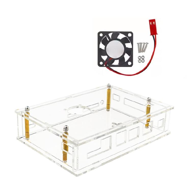

Acrylic Protective Case Cover With Efficient Cooling Fan For Banana Pi For BPI F3 Board Cooling Enclosure 1