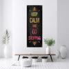 Canvas Print, Inscription Keep Calm and Go Shopping