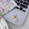Milky Soft Cute Bear Keychain - Star Cartoon Pendant for Couple or Bestie Backpack Accessories Gift
