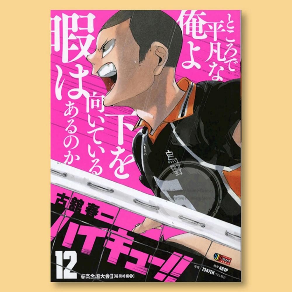 Haikyuu Volume 10 Manga Cover Poster  Dynamic Volleyball Design Sport Anime Print Ideal for Bedroom  Anime Collection Fans