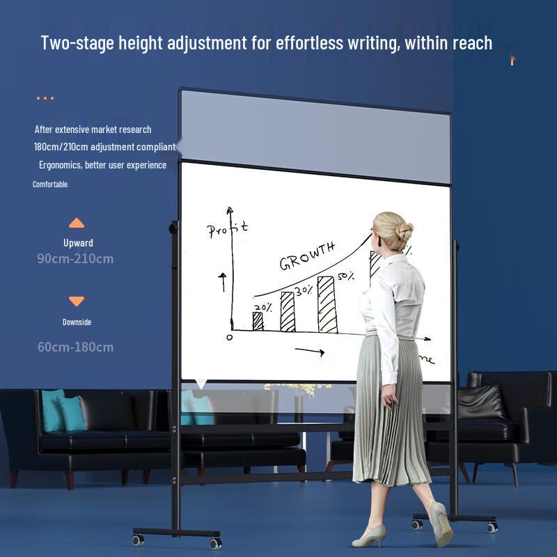 Deli H-Frame Mobile Magnetic Whiteboard