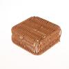 Imitation Rattan Wicker Basket Fruit Tea Snack Bread Basket Cosmetic Square Storage Box Household Kitchen Supplies
